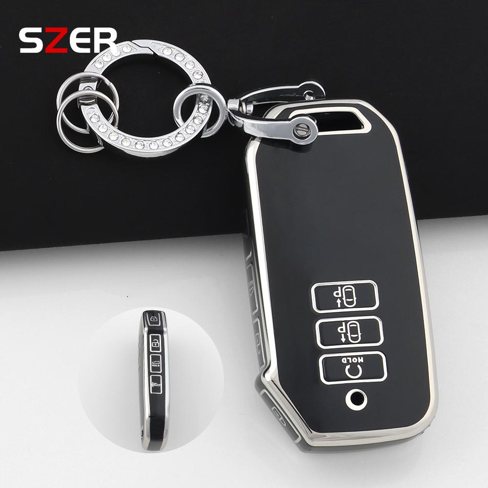 Tpu Car Key Case Cover For Kia Sorento Mq4    Ev6 K8 V6 For Kia Sportage  Remote Key Shell Protector Keychain