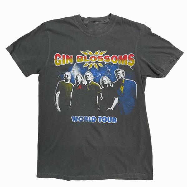Gin Blossoms Band World Tour Shirt Classic bLACK Unisex S-5XL EM0937 Unisex T-Shirt S