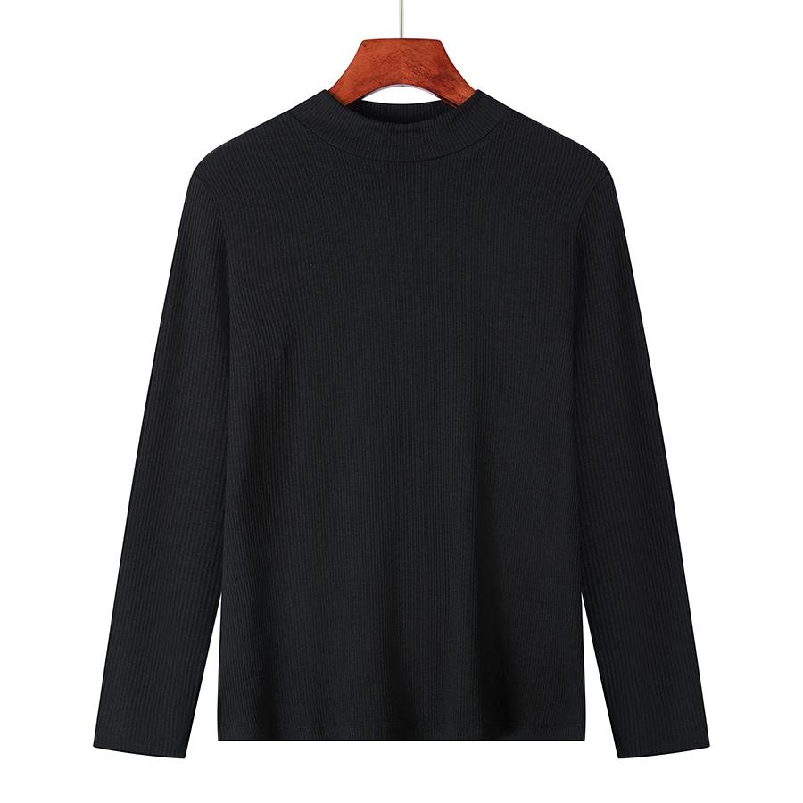 ZIRUNKING женский тонкий вязаный свитер с длинным рукавом водолазка джемпер однотонный пуловер топы осень-зима One Size 1494₽