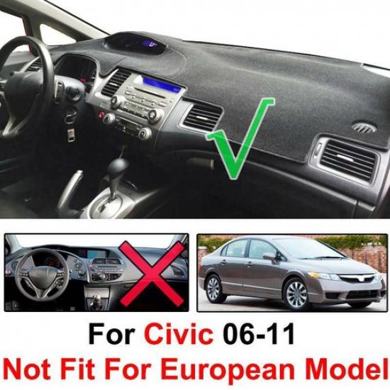 For Honda Civic CSX Dash Cover Mat Dashmat Car 2006 2007 2008 2009 2010 2011