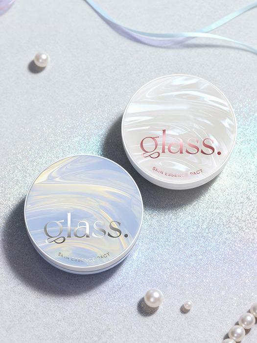 AGE20'S Glass Skin Essence Pact (Soft Pearl Glow Edition) [Product + Refill]