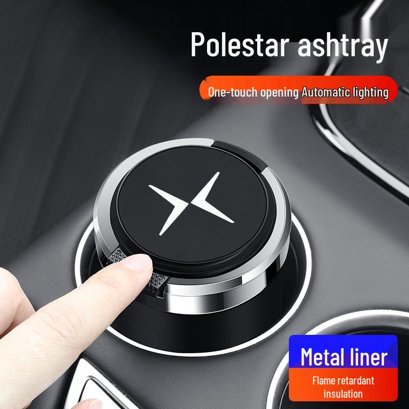 Flame Retardant Car Ashtray with Lid for Polestar 1/2