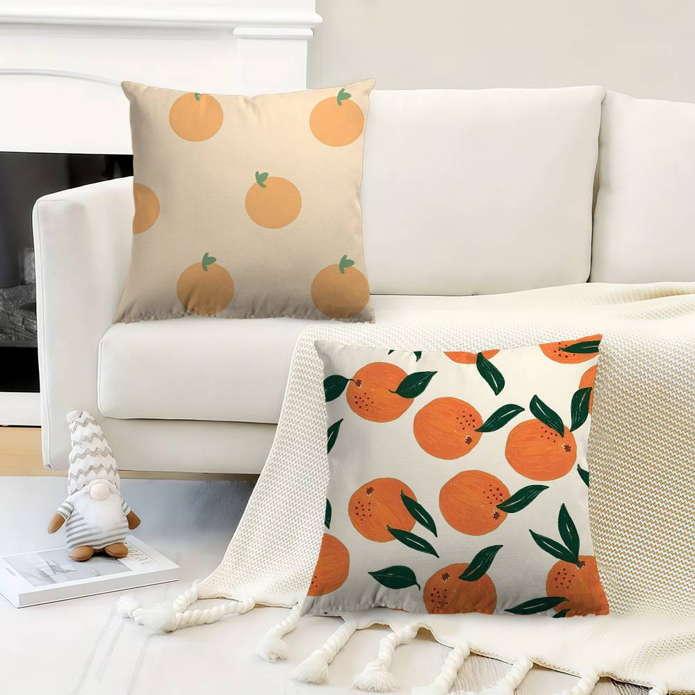 Orange Lovely All Personalized Picture Text Home Decorative Pillows Household Gifts 45x45cm