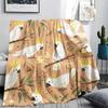 1PC Cute Parrot Print Flannel Blanket, High Quality All Seasons, Home Decor, Warmth and Comfort, Perfect for Christmas Gifts