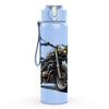 1PC Classic Motorbike Art 750ml Color Plastic Sports Water Bottle Leakproof Flip Straw Lid Suitable for Sports Office Home Use