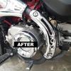 Chrome Exhaust Heat Guard Muffler Cover Compatible Honda Monkey 125 JB05 All - Models (Z125M, Z125MA, JB02, JB03, - Models)