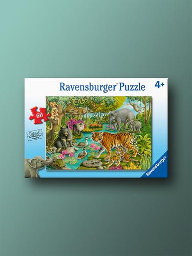 Ravensburger In the Indian Forest 60-Piece Puzzle for Ages 4+