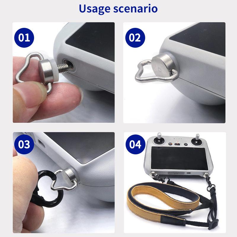 M4 Hand-Tightened Drone Quick Release Remote Control Screw Shoulder Strap Lanyard Screw Drone Accessories Suitable For Dji