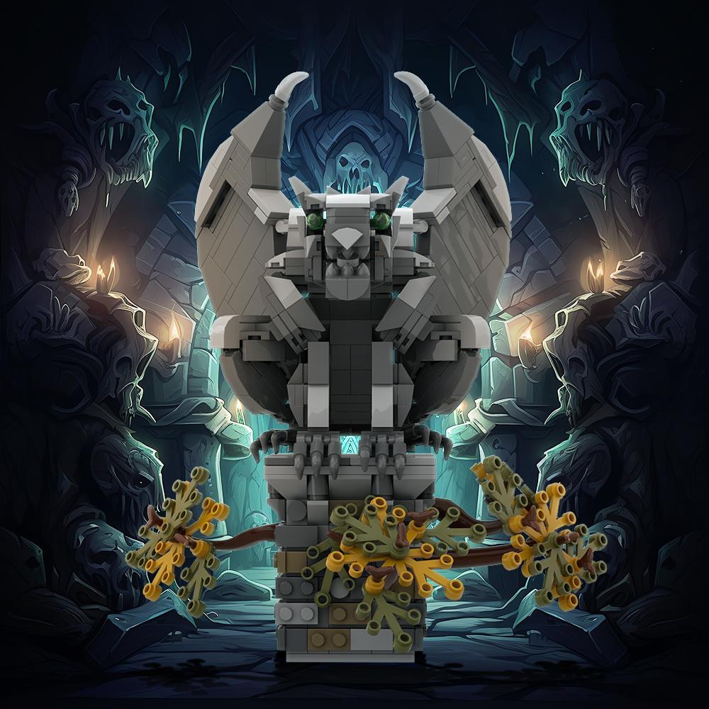 Gobricks MOC Mythical Creatures V: Gargoyle Bricks Block Toys Gift