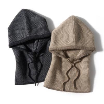 Neue Herbst- und Winter-Damen-Freizeit-Ohrenschützende Halskappe, Modische und Warme Strick-Kordelzugmütze
