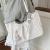 Vintage Pu Tote Bag Casual Students Purse 2026 New Large Capacity Shoulder Bag Polka Dot Zipper Commuting Handbag For Women