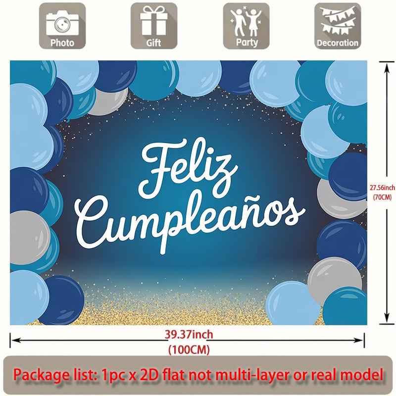 Party Backdrop Flat Feliz Cumpleaos Events Wedding Coming Ceremony Four Season Event Backdrop Decoration Front Door Decor Planners