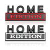 1Pc 3D Metal Home Edition Logo Car Front Grille Badge Side Fender Rear Trunk Emblem Sticker Decal