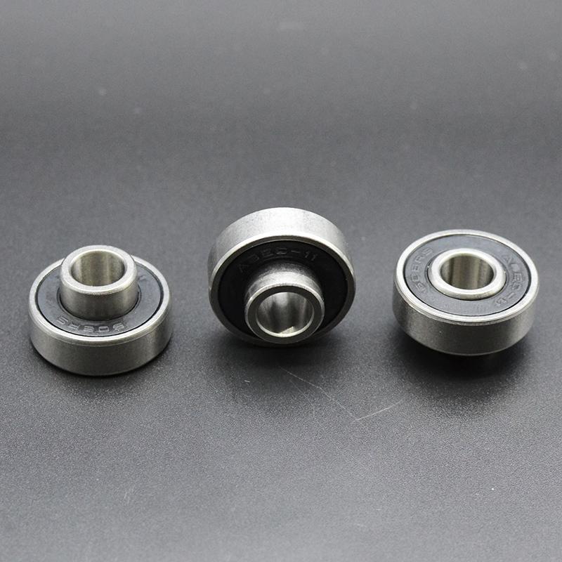 8Pcs 608 RS Bearing 8x22x7 mm ABEC-11 Integrated Spacer Bearing 608 Skateboard Longboard Bearing Danceboard Bearing