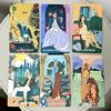 Neoterisches Feminines Tarot-Deck 10,3*6cm – 78 Stück Moderne Randlose Tarotkarten