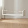 Wall-Mounted Wooden Storage Shelf Child-Friendly Wall with Bead