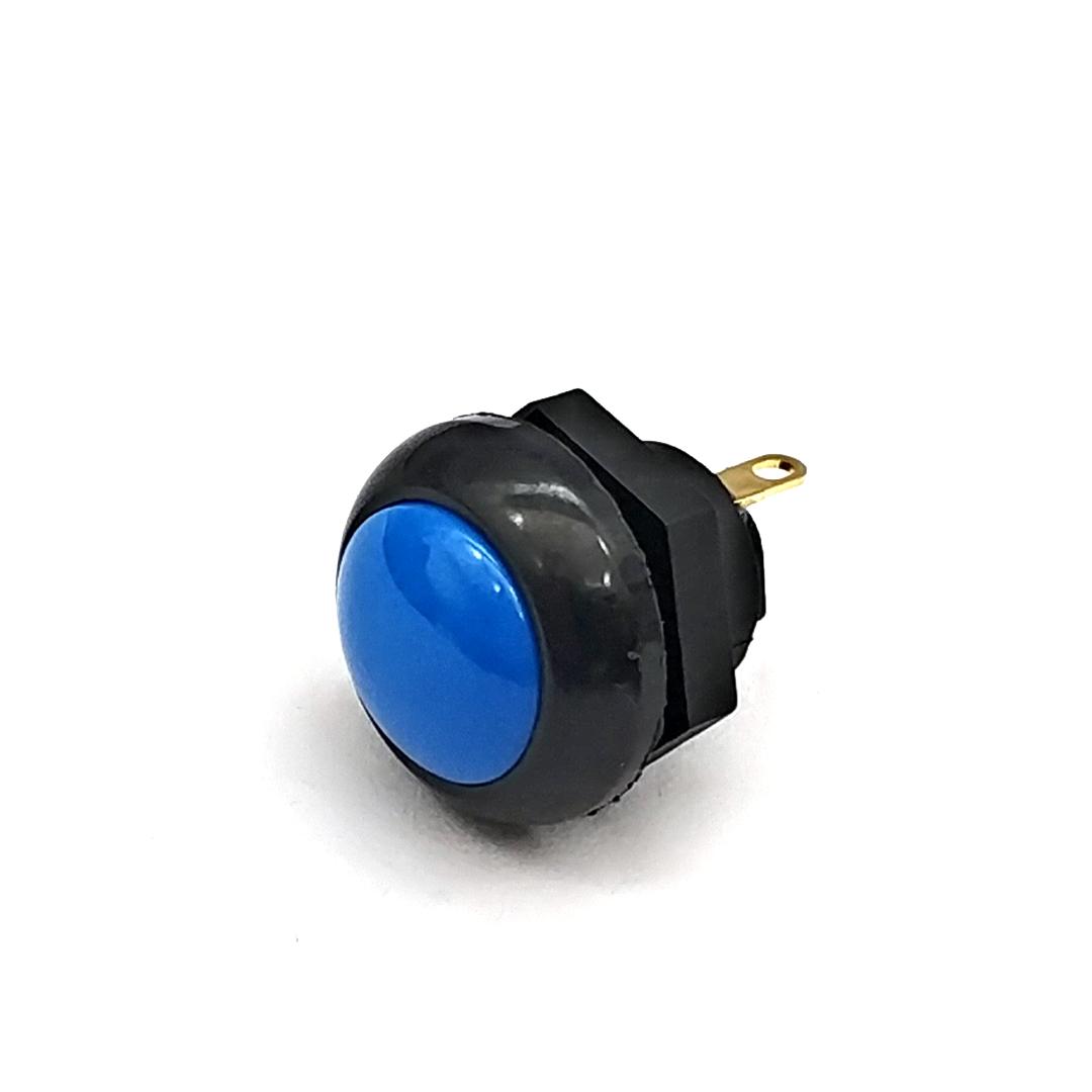 

0 T T0 P9-21649 IP68 12MM Пластикова водонепроникна кнопка Кнопка Круглий перемикач Перемикач скидання синій