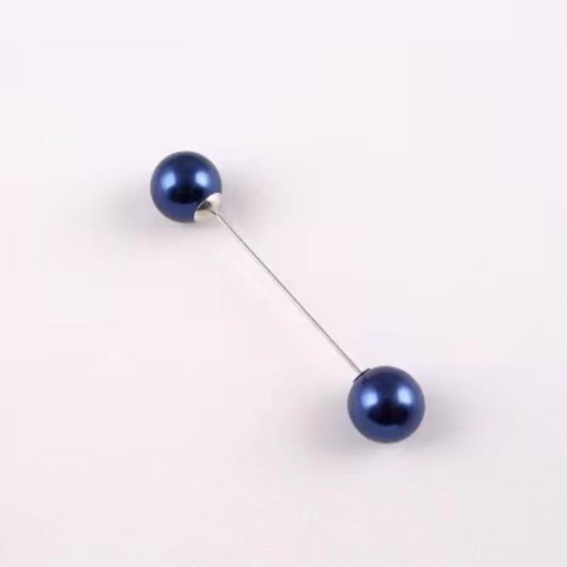 1 szt. Szal szalik ozdoba szpilki podwójna perła broszka akcesoria DIY