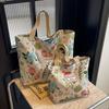Large-capacity National Style Canvas Bag Women's New Commuter Tote Bag Women's Ins College Student Class Shoulder Bag
