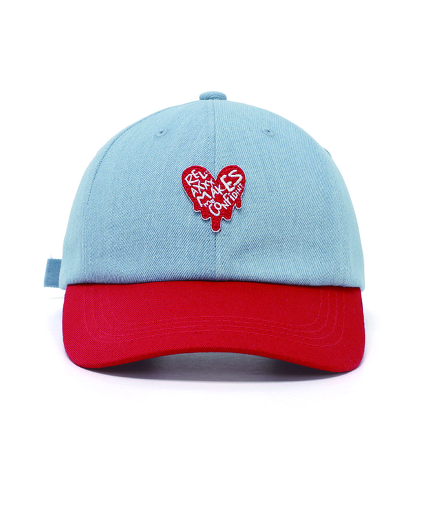 Rlxmc Melting Heart Two-Tone Ball Cap_Light Blue