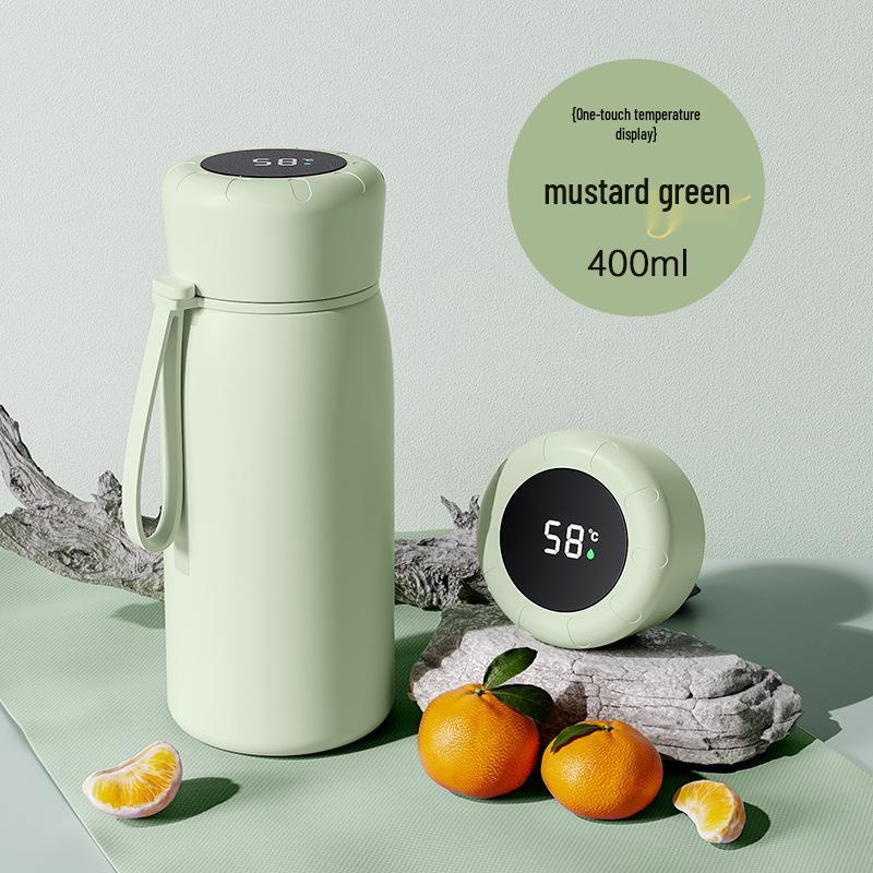 Термокружка с большим объемом, умным дисплеем температуры, из нержавеющей стали, для женщин и детей