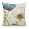 Art Floral Cotton and Linen Pillow Case Car Pillow Sofa Cushion