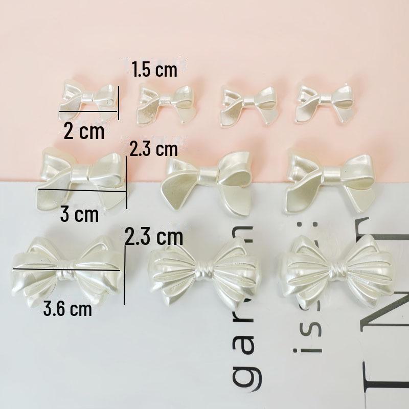 "Adorable Handmade Bow Hairpin & Jewelry with Imitation Pearls"