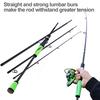 SOUGAYILANG Fishing Rod Lure Rod 4 Section Carbon Straight Anti-Slip PU Handle Travel Fishing Pole