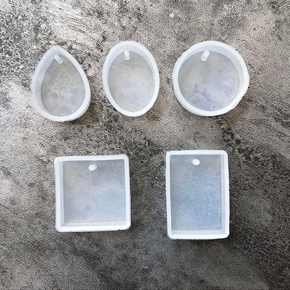 5 Stück Küchenharz-Guss Handgefertigt Wassertropfenform Kristallarmband Anhänger Form Silikonform