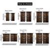 Flat Scene Curtain Ancient Wooden Door Fabric Without Electricity Birthday Party Use Polyester Curtains Set Of 2 Made