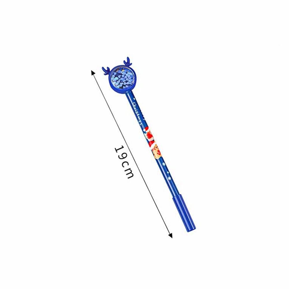 0.5mm Writing Pen Black Signing Pen Christmas Stationary Supplies Christmas Gel Pens Pressable Pens