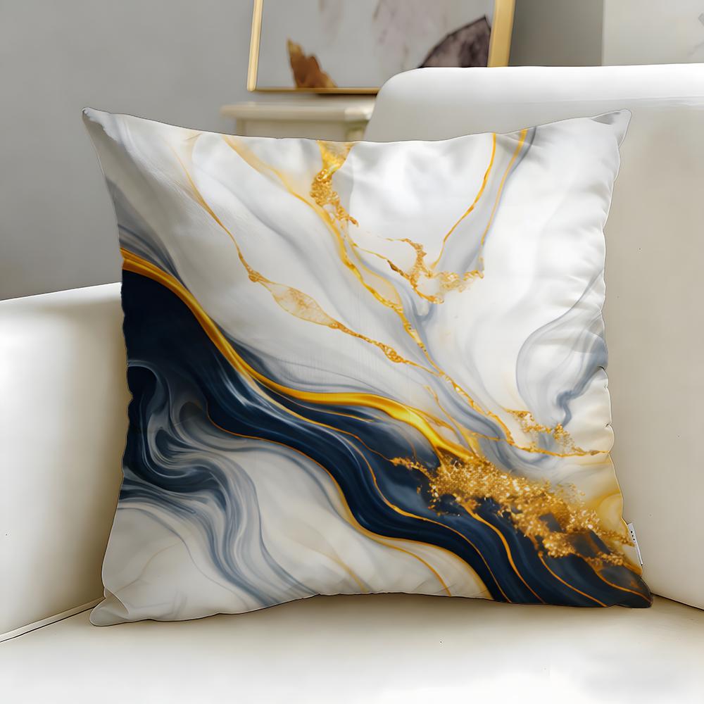 Style Highend Texture Cushion Cover Soft  EasyWash Pillow Case  Versatile for Couch Bed Travel and Office