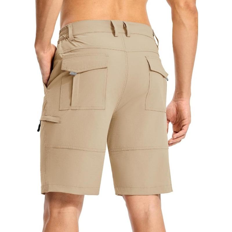 Mens Multi Pocket Quick Dry Hiking Cargo Shorts