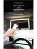 LED Light Car Sun Visor Makeup Mirror - Shatterproof HD Interior Dressing Mirror