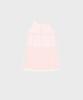 Alkialka Pleated Chiffon Mini Dress (Light Pink)