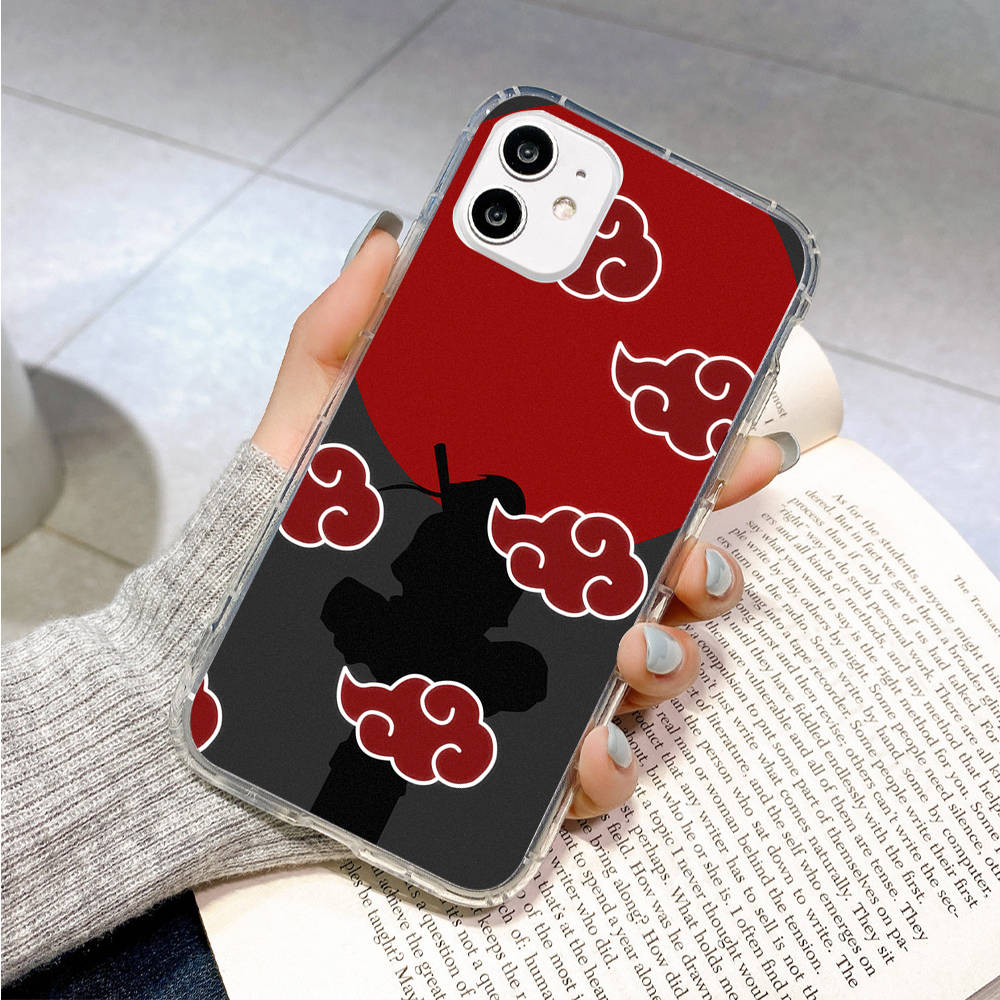 Case for Samsung A04 A14 A23 A34 A54 M23 M33 M52 M53 Realme 10 9 C30S C35 C55 VIVO Y02S Y21 Y51 X80 Pro Transparent Cover WI50 Akatsuki Naruto Cloud