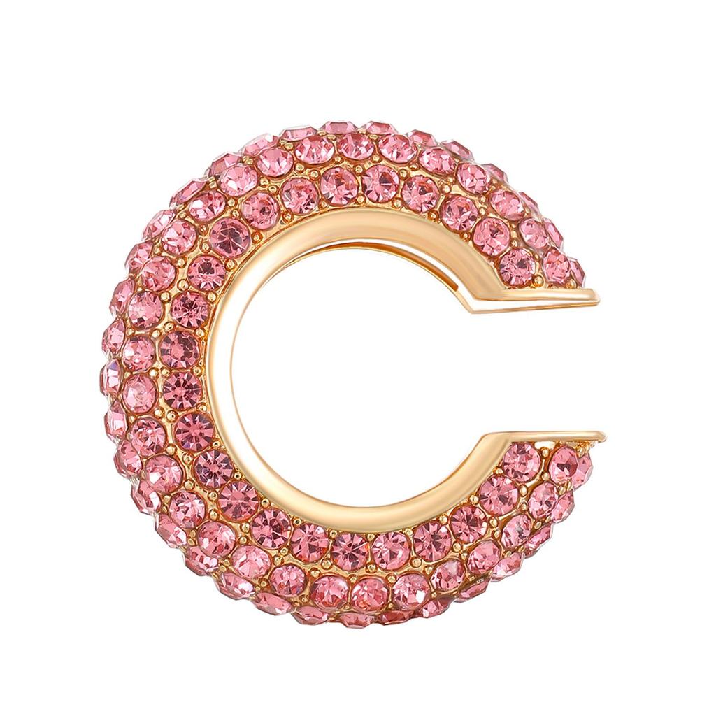 European & American Popular C-shaped Rhinestone Ear Cuff Earrings, No Piercing Needed for Women