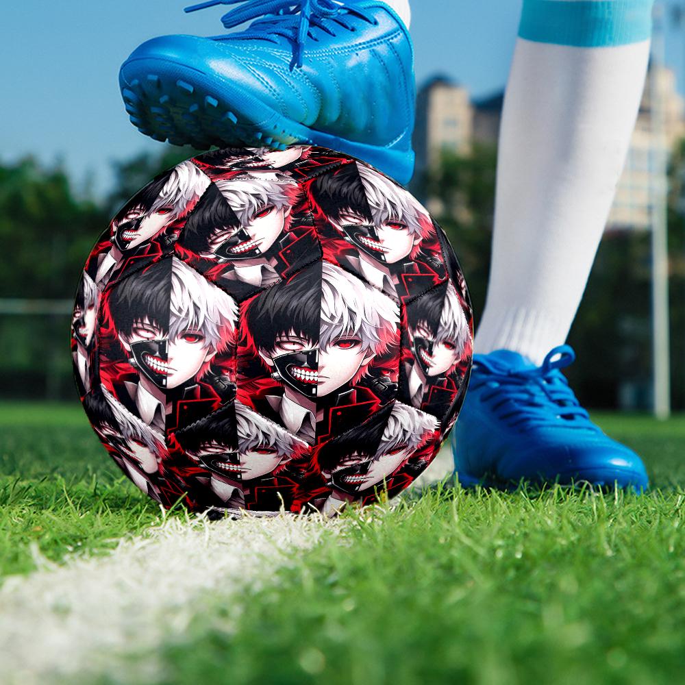 Tokyo Ghoul Theme Size 5 Soccer Ball, Suitable for Both Indoor and Outdoor Matches, a Gift Suitable for Everyone.