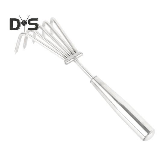 

Грабли для рыхления почвы, ручной инструмент для прополки с ручкой, удобная ручка, нержавеющий многоцелевой инструмент для выкорчевывания сорняков C