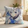 Amane KanataS Cute Cushion Cover Silky Short Plush Invisible Zipper Dustproof Sofa Pillow Case For Home Decor