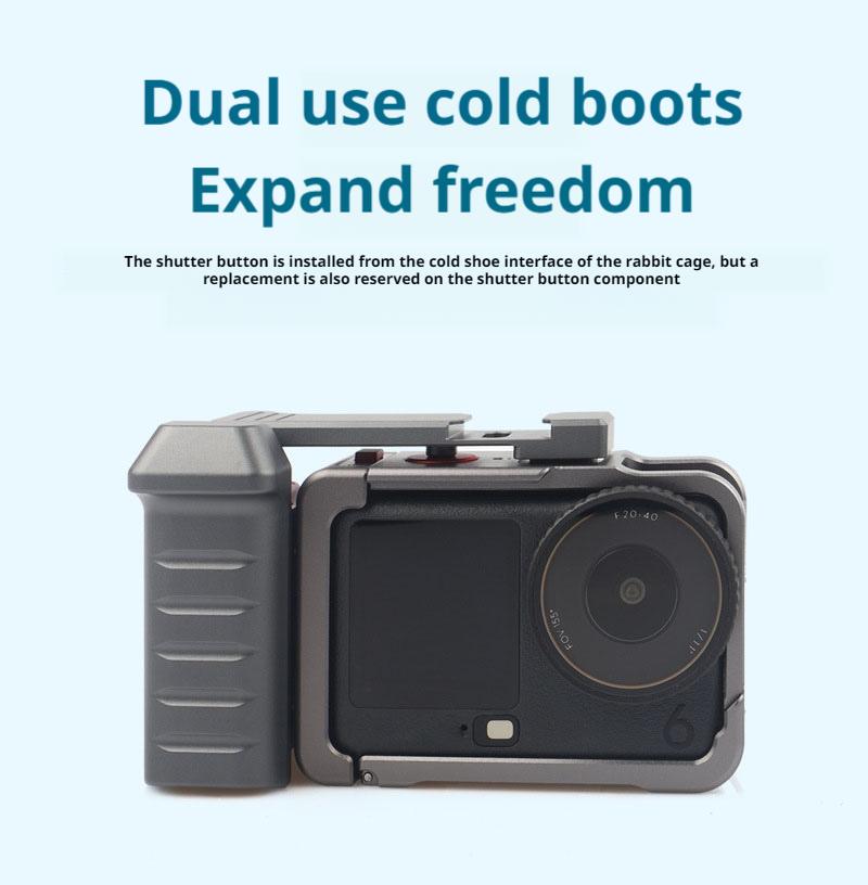 DJI Action 6 Special Aluminum Alloy Protective Frame With Excellent Drop Resistance Shock Resistance And Heat Dissipation