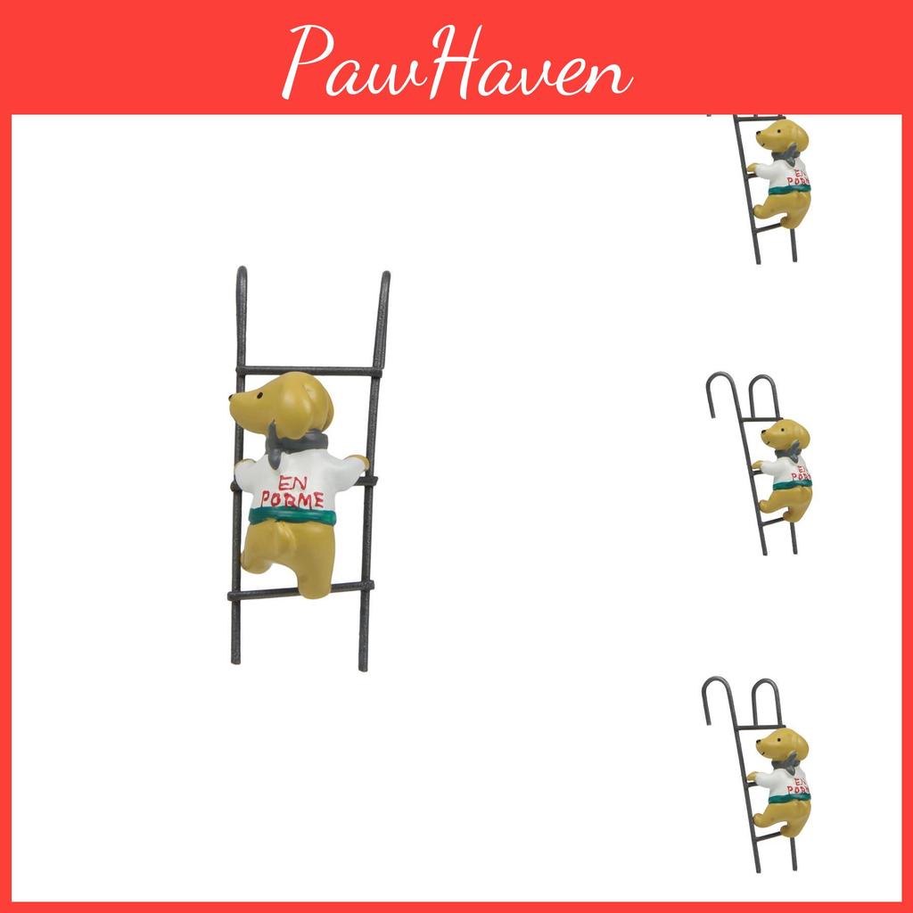 Climbing Resin Miniature Stairs Little Dog Display Ornament For Decor Room