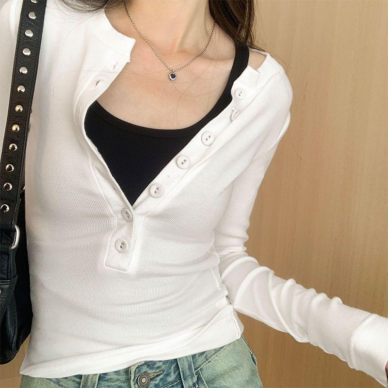 Undercoat for Women Long Sleeved T-shirt for Inner Lining