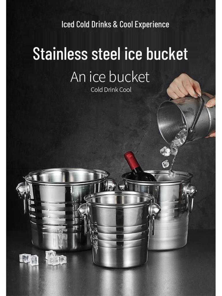 Stainless Steel Tiger Head KTV Ice and Champagne Bucket for Bars