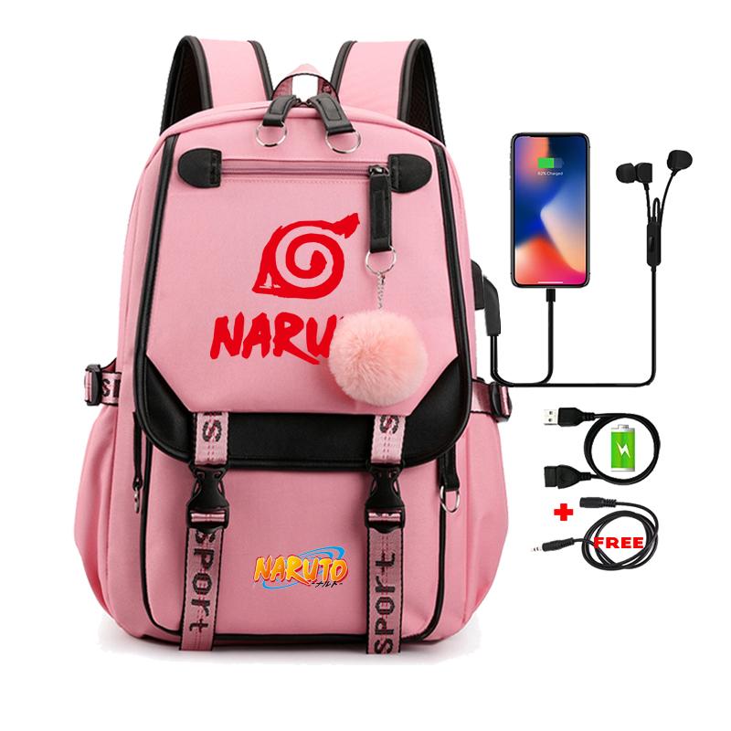 Anime Backpack for Teen Student Schoolbag Men Women Leisure Usb Travel Bag Boy Girl Back To School Backpack Rucksack