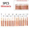 5 Pcs 900M-T Copper Soldering Iron Tips -free Welding Solder Tip 933.907.951  Rework Station Welding Head Soldering Tool