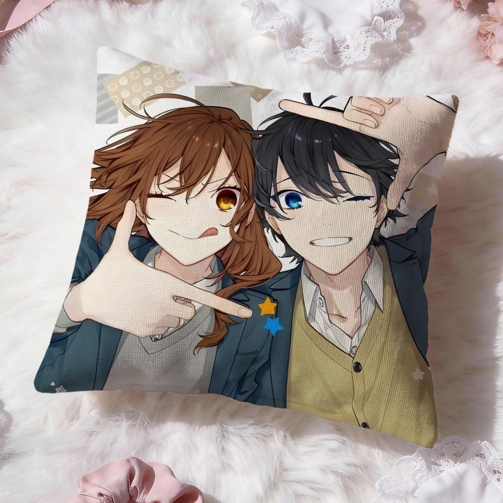 Anime cartoon H-Horimiya Cushion Cover Premium Comfort Reversible Pillow Cove -Two in One Design for Any Room & Car Interior