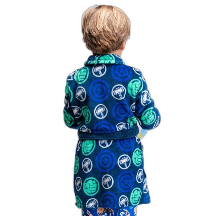 Peignoir polaire enfant - CERDA - Avengers - Bleu - 4 ans - Synthétique