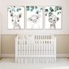 Safari Baby Animals Canvas Poster Nursery Zebra Giraffe Wall Art Print Eucalyptus Animal Painting Nordic Kid Bedroom Pictures