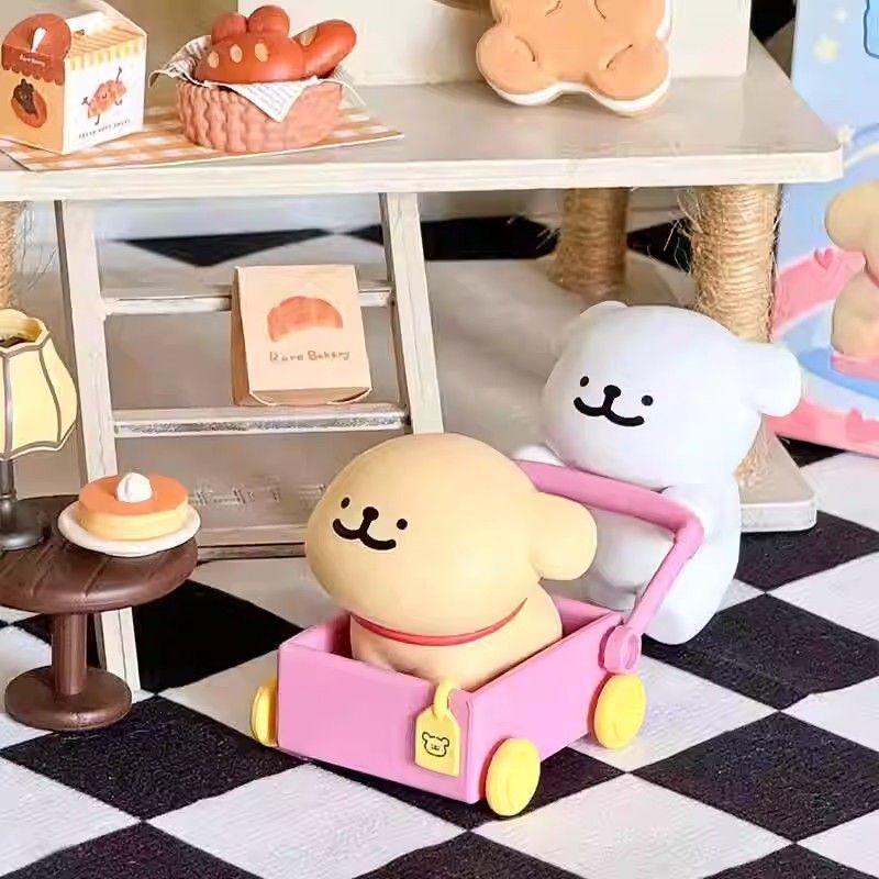 Line Puppy Happy Connect Series Action Figure Maltese Anime Doll Collection Model Ornament Toys Girl Surprise Gift